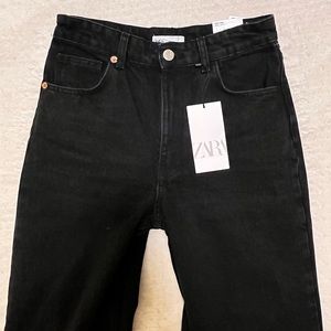 Zara Wide Leg Black Jeans
